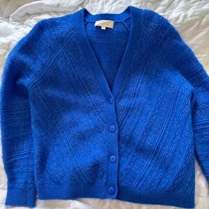 Sezane Eya Cardigan - Electric Blue - like new!